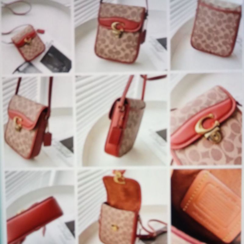 coach tall studio bag phone