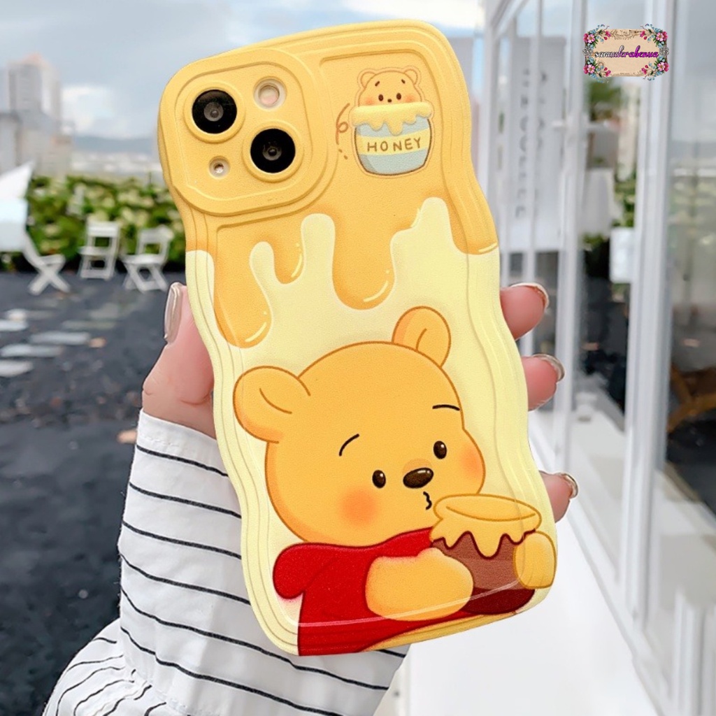 SS800 SOFTCASE SILIKON WAVY GELOMBANG POOH &amp; LOTSO FOR IPHONE 7 8 7+ 8+ X  XS XR XS MAX 11 11 12 13 14 PRO SB4911