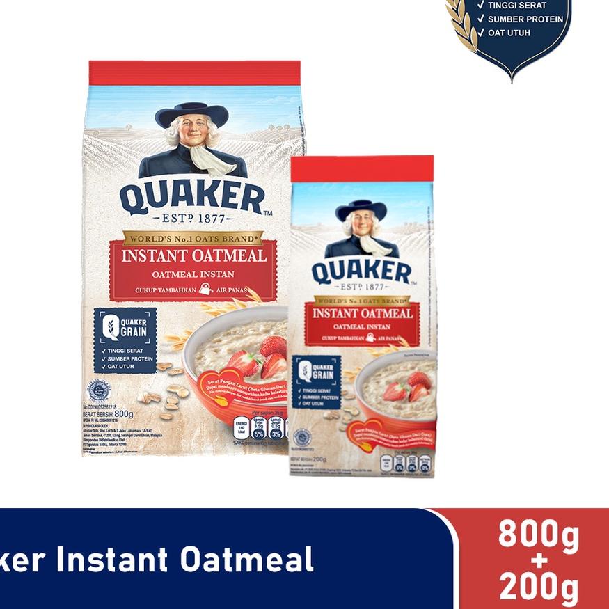 

◌ Quaker Instant Oatmeal 800 Gr + 200 Gr ➤