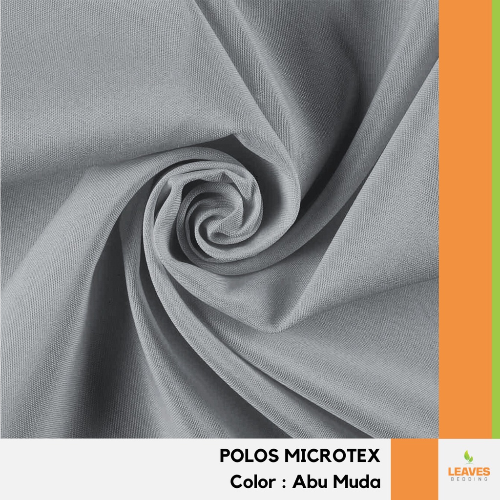 [Microtex] Bahan Kain Sprei Polos ABU MUDA