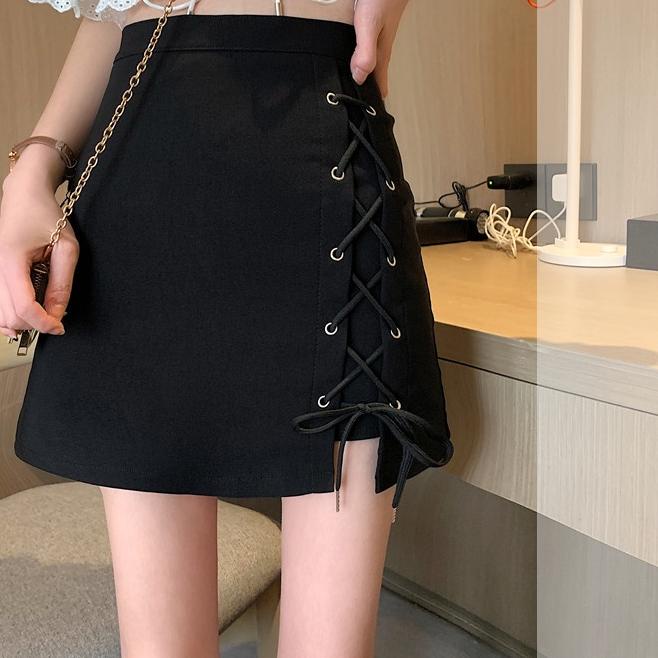 ☜ A-Line Skirt Rok Simpul Tali 2713 (S/M/L/XL) ֍