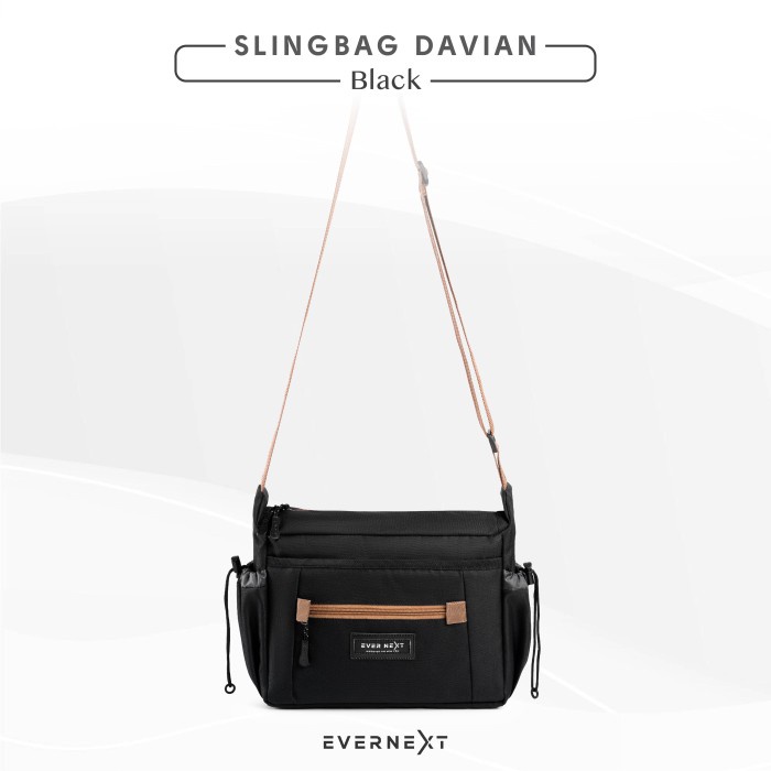 tas selempang pria  Tas Selempang Pria Original Sling Bag EN-DVN - Hitam(Z3F0) tas selempang pria besar tas selempang pria kulit tas selempang pria tas selempang pria dewasa besar tas selempang pria eiger original 100% Harga Grosir S9W0 Termurah tas selem