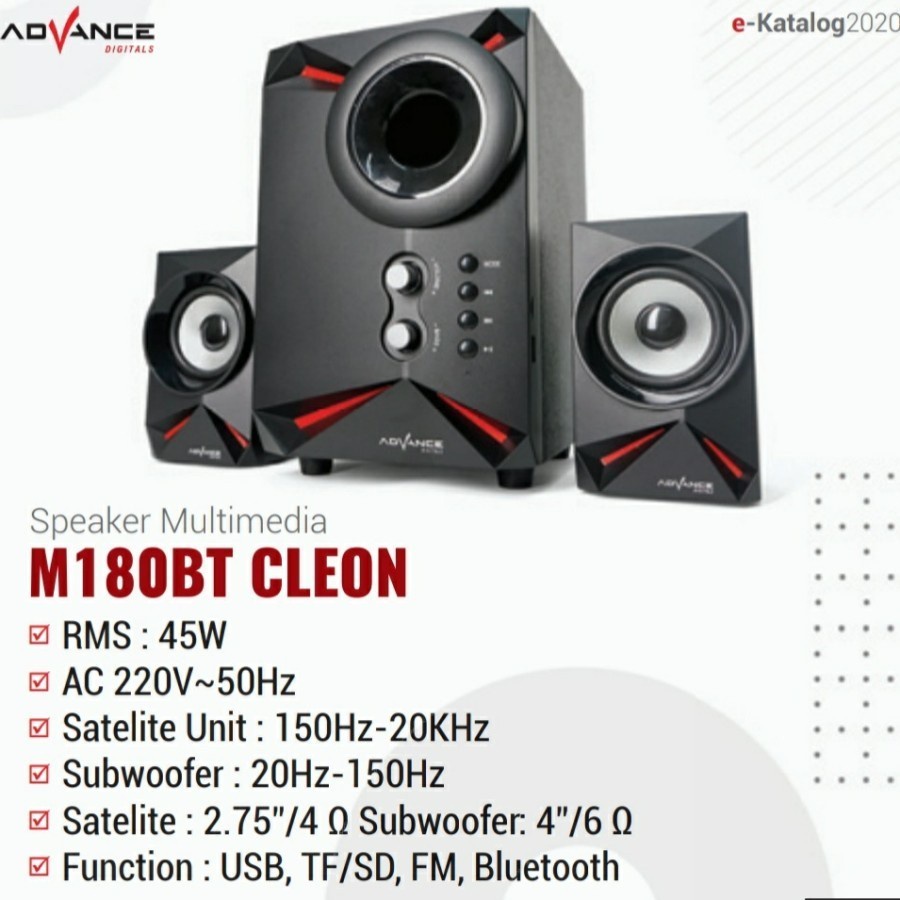 SPEAKER ADVANCE M180 BLUETOOTH SPEAKER ACTIVE 2.1