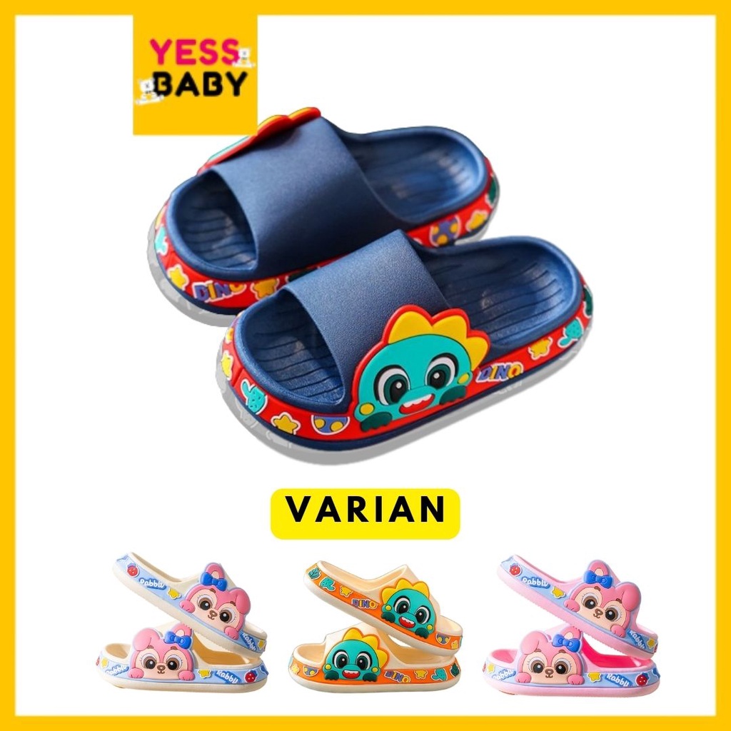 [COD] yessbaby STELLA DINO sandal Anak Laki-laki/Perempuan Bahan Karet Model Lucu Termurah Sepatu sendal Import Fahion sandal slop Terbaru Kekinian