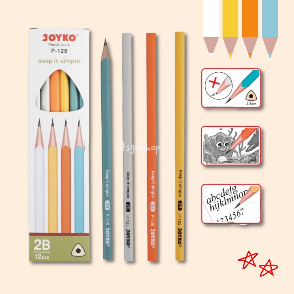 

Pensil Pencil Joyko P-125 2B