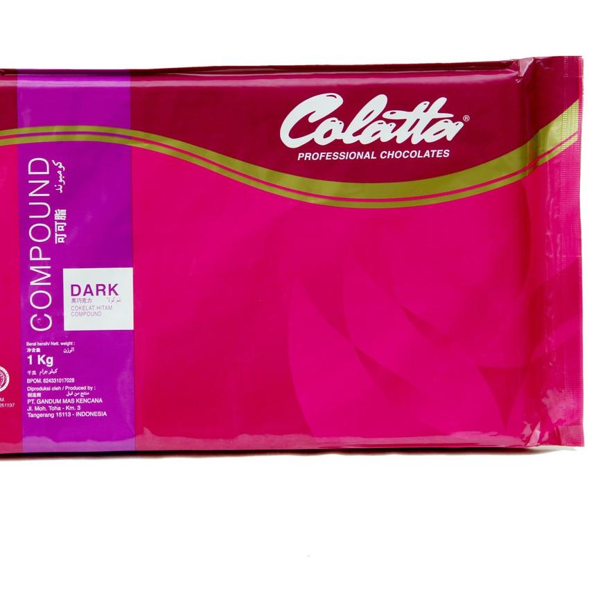 

☂ Cokelat Batang - Colatta Dark Chocolate Compound Kemasan 1kg !! ♦