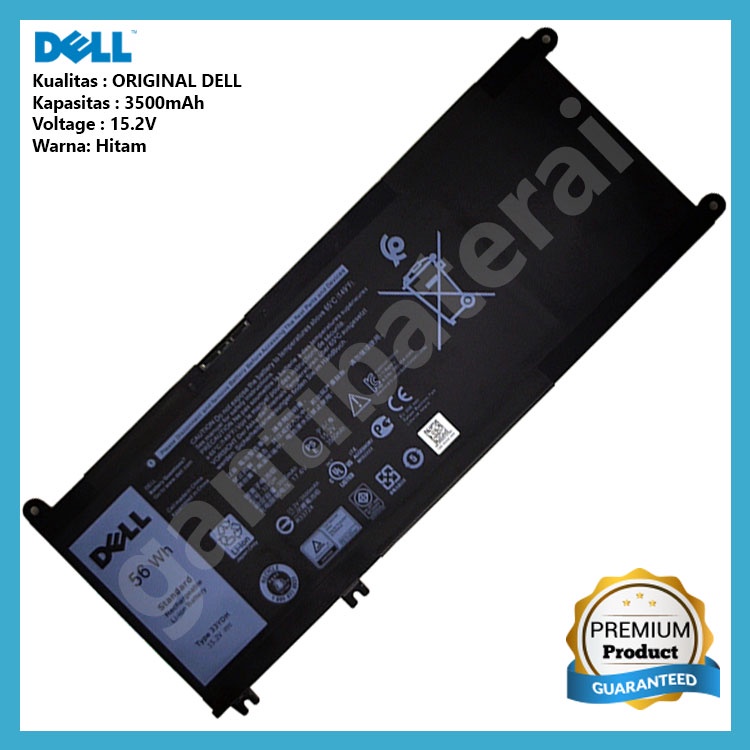 Baterai Dell G3 3579 3779 G5 5587 G7 7570 7580 7588 33YDH ORIGINAL