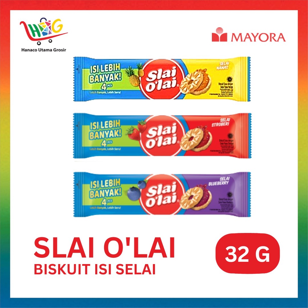 Roma Slai O'Lai Strawberry /Pineapple /Blueberry 32gr [ 1 PCS ]