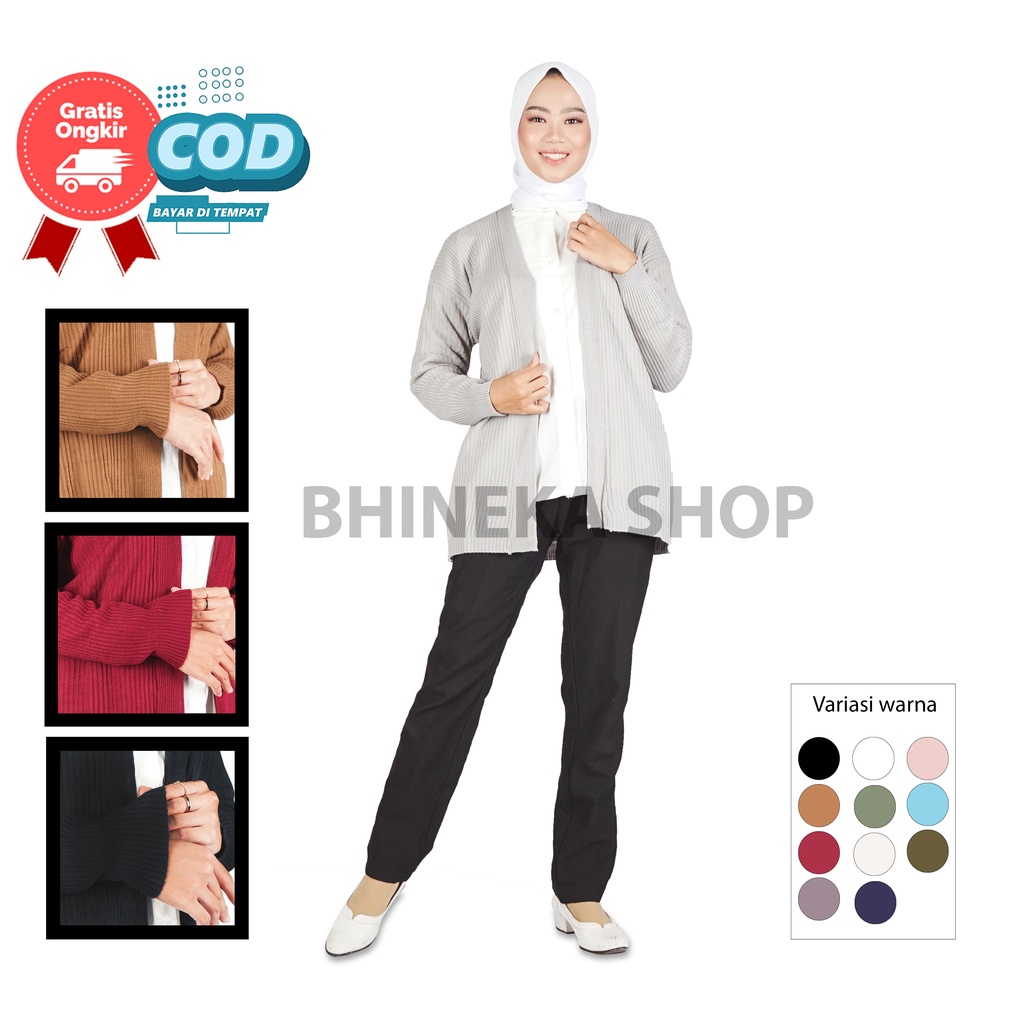 Cardi Rajut Premium Wanita Cardigan Knit Kardigan Bresca