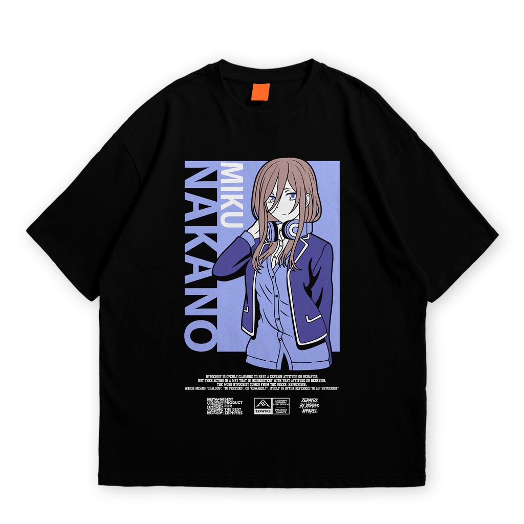 BAJU KAOS ANIME MIKU NAKANO DROP 01