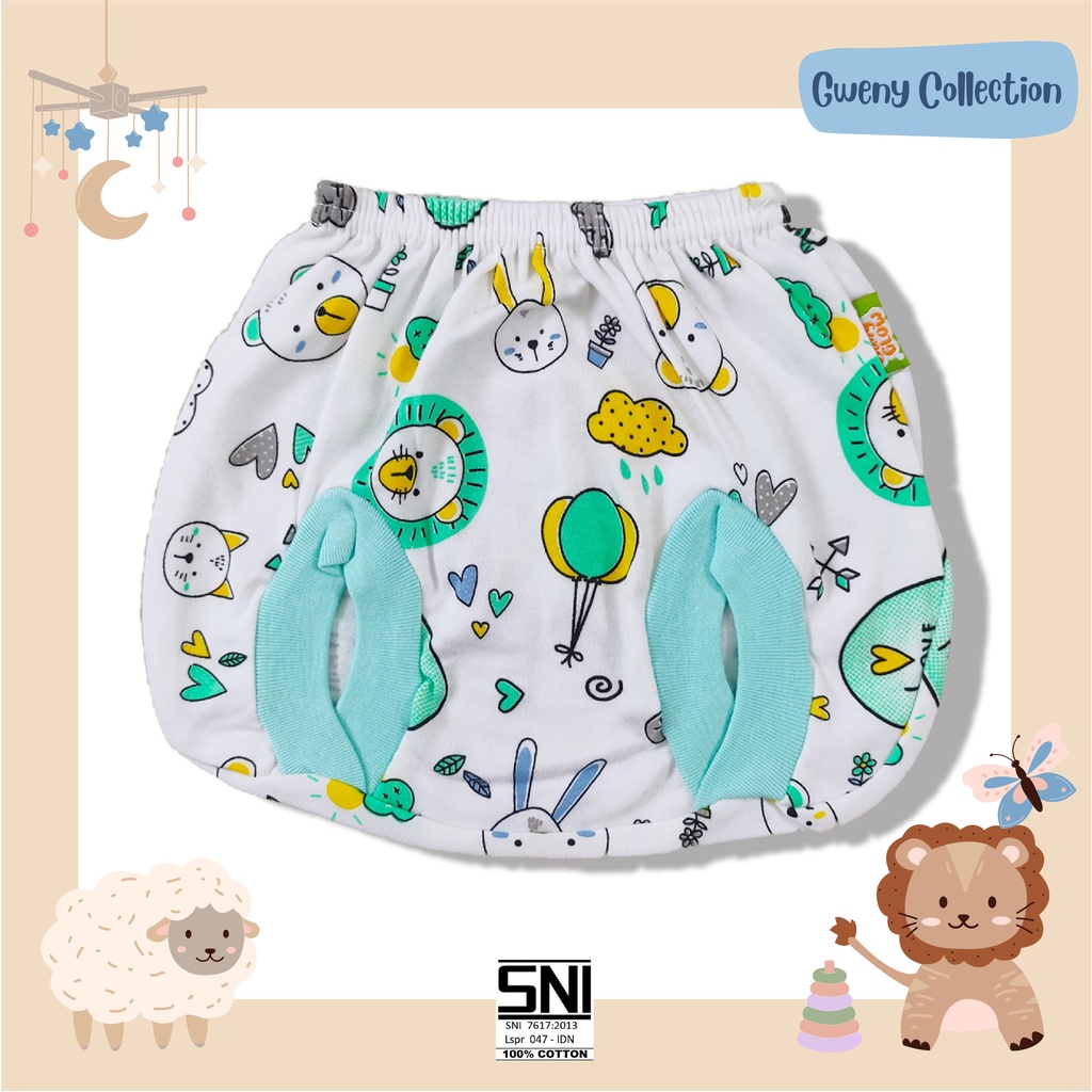 Celana Kacamata Bayi / Celana Kacamata Anak Motif Love Animal Baby Glow