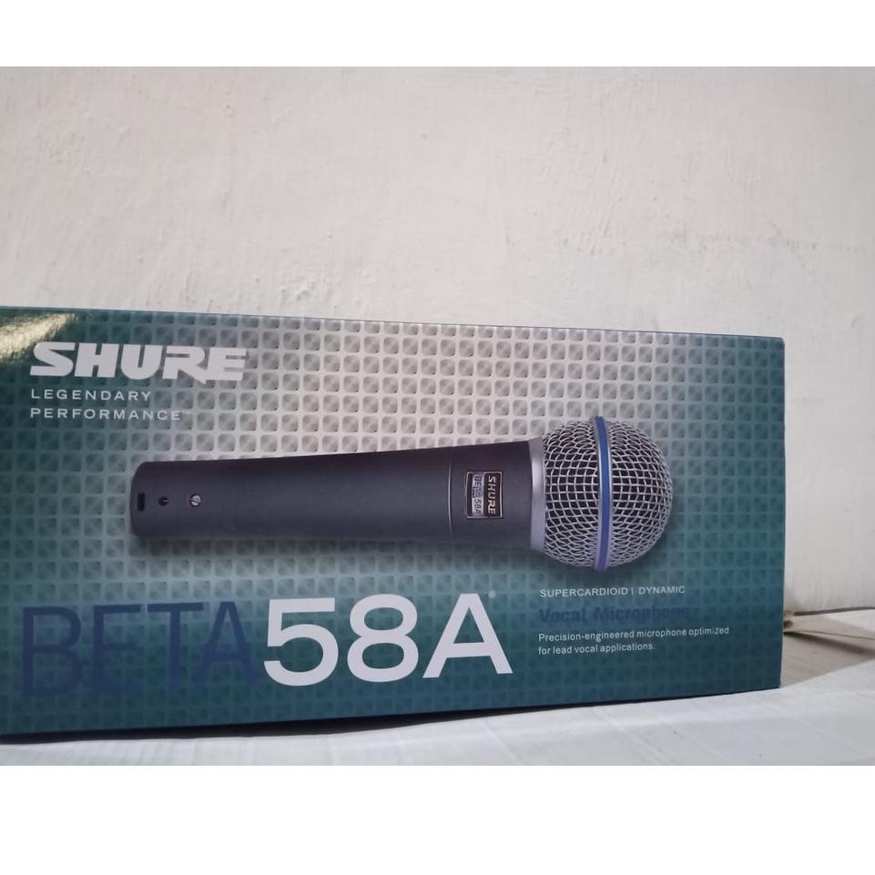➦ MIC SHURE BETA 58 A MIC KABEL SHURE BETA 58A SOCKET GOLD tanpa switch ✬
