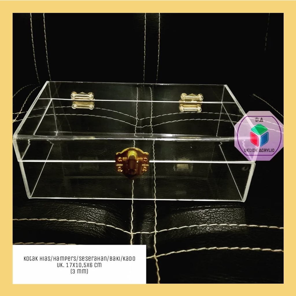 

Decide Acrylic Akrilik Kotak Box Hias Hampers Seserahan Baki Kado Hadiah Custom