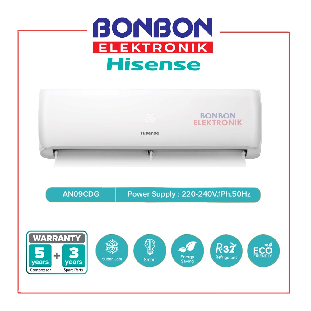 Hisense AC Split 1 PK AN09CDG / 1PK AN-09CDG