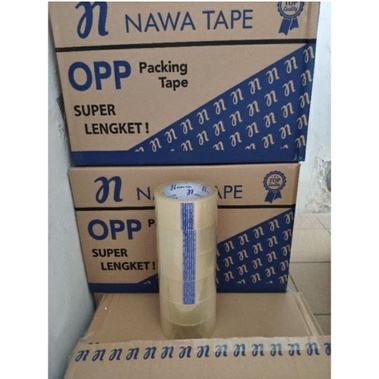

LAKBAN BENING 48mm X 90 Yard TERMURAH NAWA TAPE BERKUALITAS TERJAMIN 1DUS ISI 72 PCS