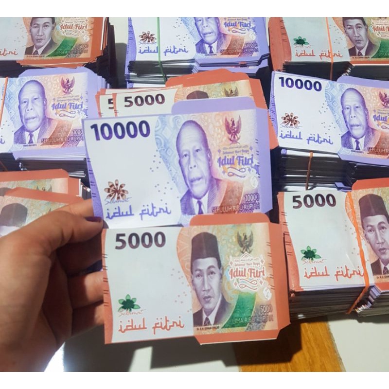 

100 lembar amplop lebaran ukuran mini motif uang viral