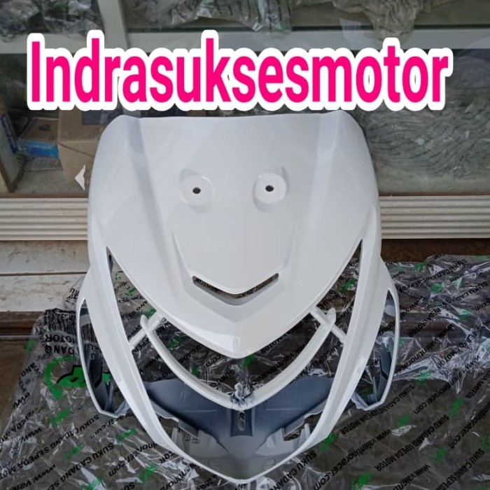 tameng dasi body depan motor honda beat pop warna putih