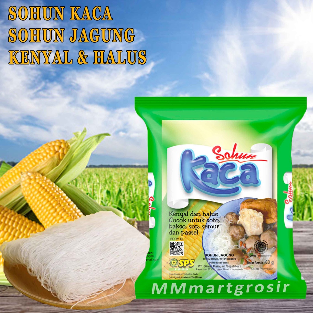 

Sohun Kaca / Sohun Jagung / Sohun Kenyal & Halus / 50g