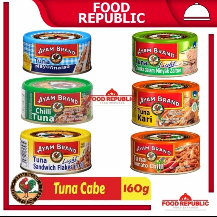 

AYAM BRAND 160Gr IKAN TUNA KALENG
