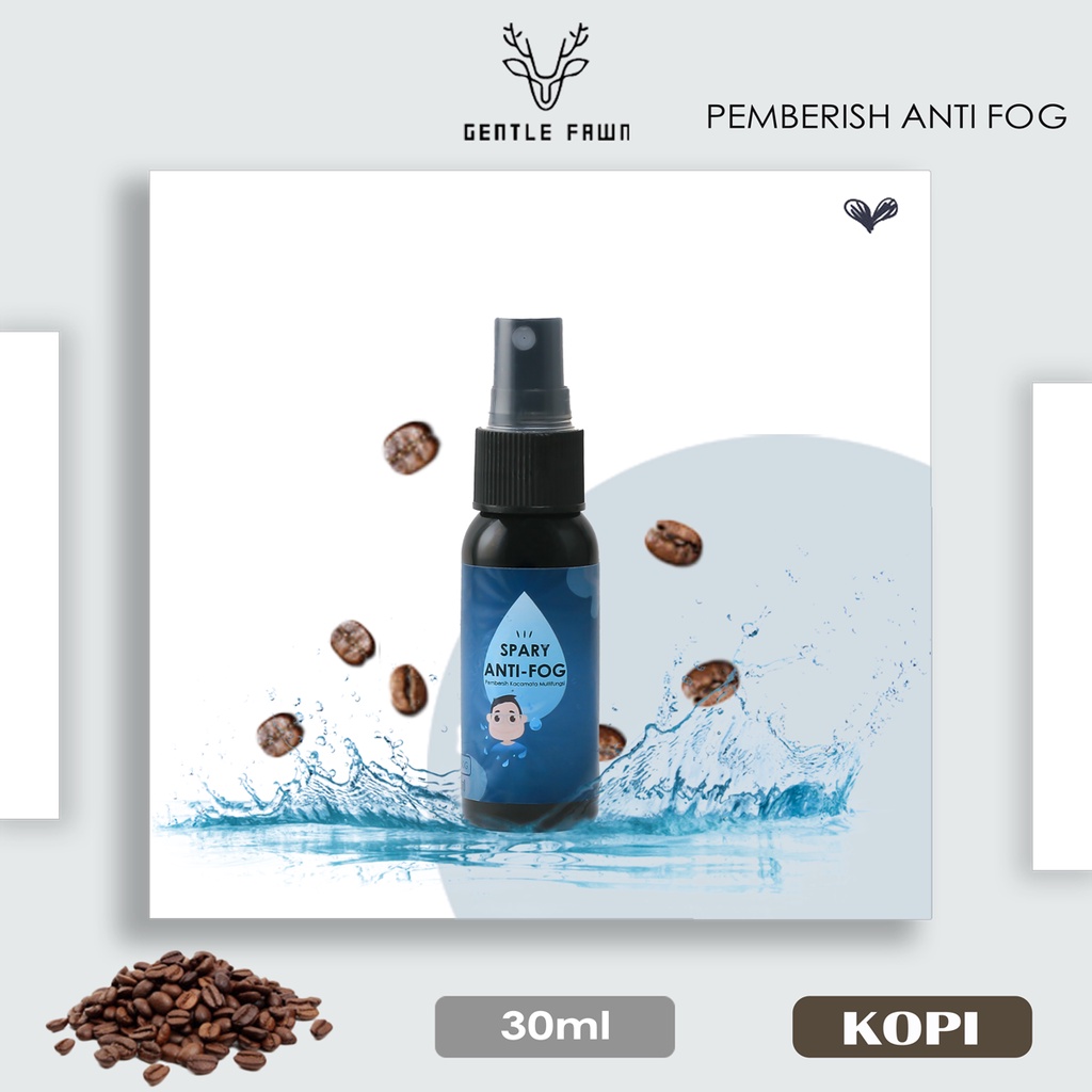 Pembersih Spray Anti Fog/Anti Embun/Anti Uap Multifungsi Lensa Kacamata/Camera/Layar HP/Layar Komputer-KOPI