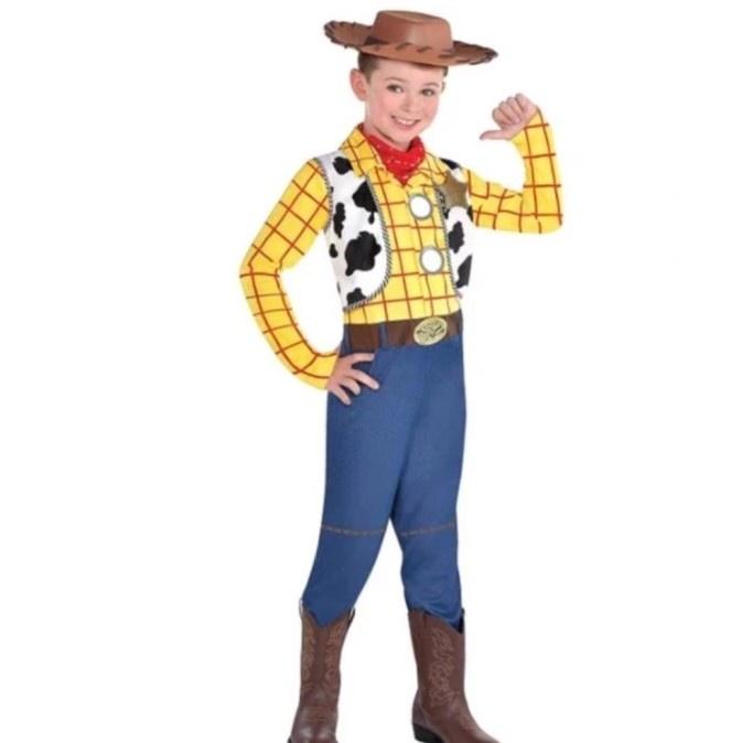 KOSTUM WOODY TOY STORY/COSTUME WOODY TOY STORY/COSPLAY/BAJU KOBOI ANAK