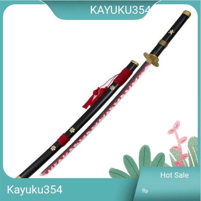 Terlaris Katana Kayu Roronoa Zoro Enma Anime One Piece