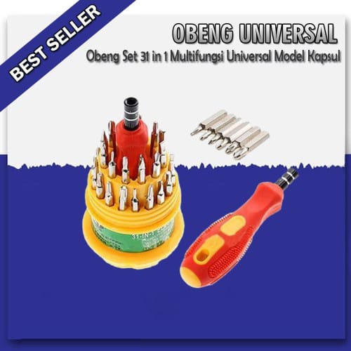 Obeng Set 31 in 1 Serbaguna Model Telur Obeng Service 31in1
