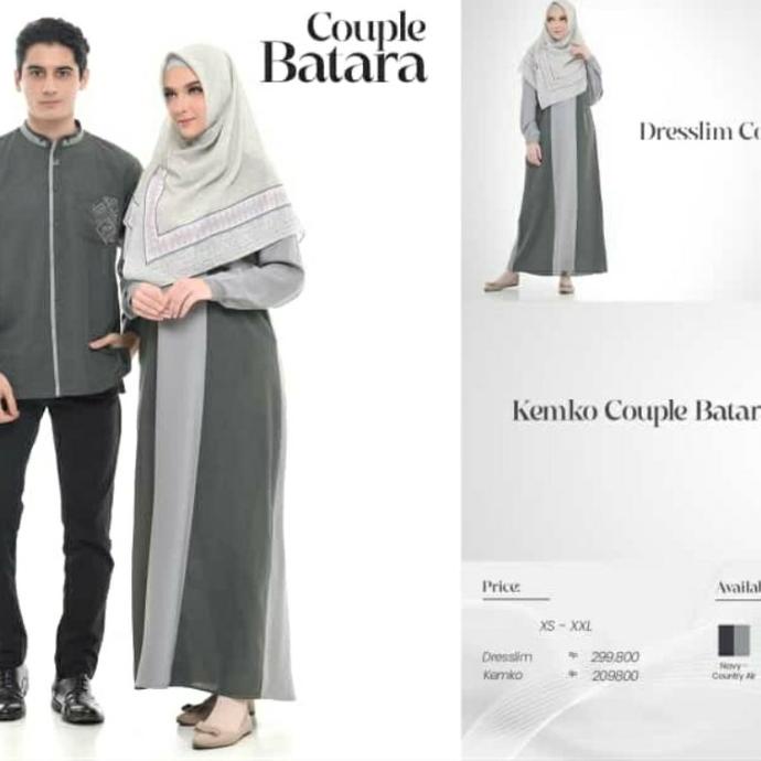 Rabbani Couple Batara Koko Gamis Baju Muslim Sarimbit XS-XXL