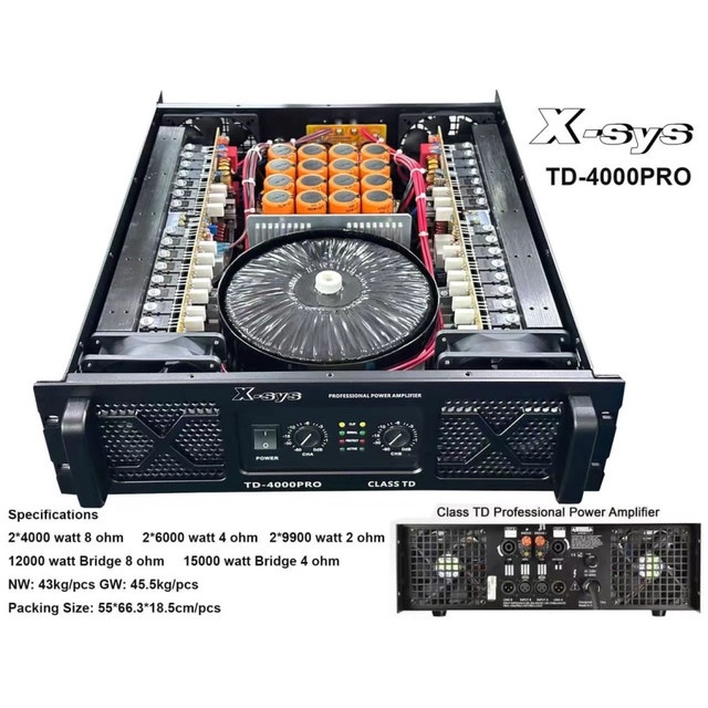 Power Amplifier XSYS TD4000PRO / TD-4000 PRO Class TD Original