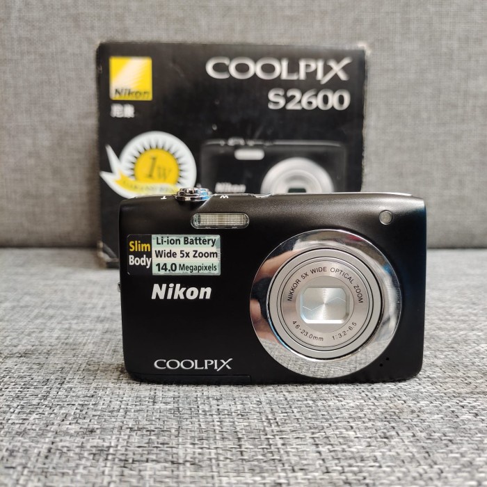 Best Seller Nikon Coolpix S2600 Kamera Digital 14Mp 5X Optical Zoom