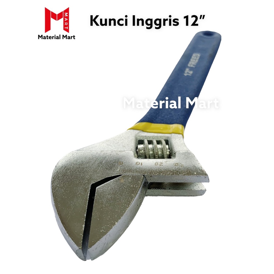 Kunci Inggris 12 Inch | Adjustable Wrench 12&quot; | Bago 300mm | 300 mm | Material Mart