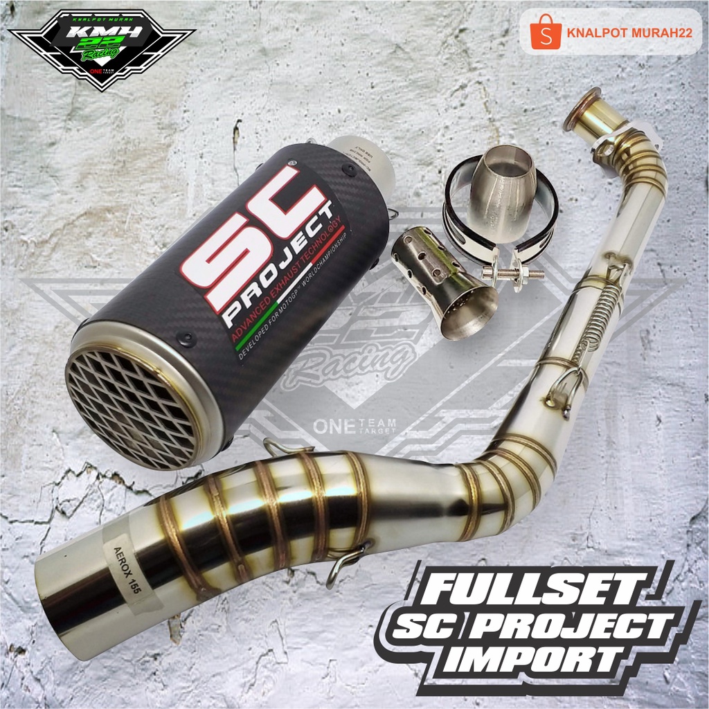 SC-Project CR-T Carbon with Mesh Full System NMAX 155 / AEROX 155 VVA