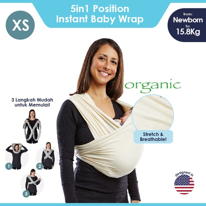 Baby K'tan Baby Carrier - Natural - Organic