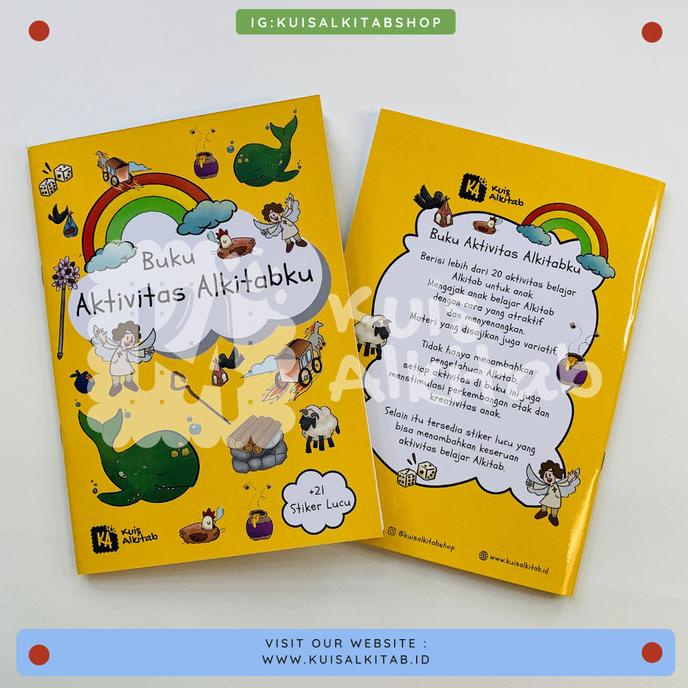 Kuis Alkitab/Buku Aktivitas Alkitabku/Buku Kristen Anak/Buku Stiker