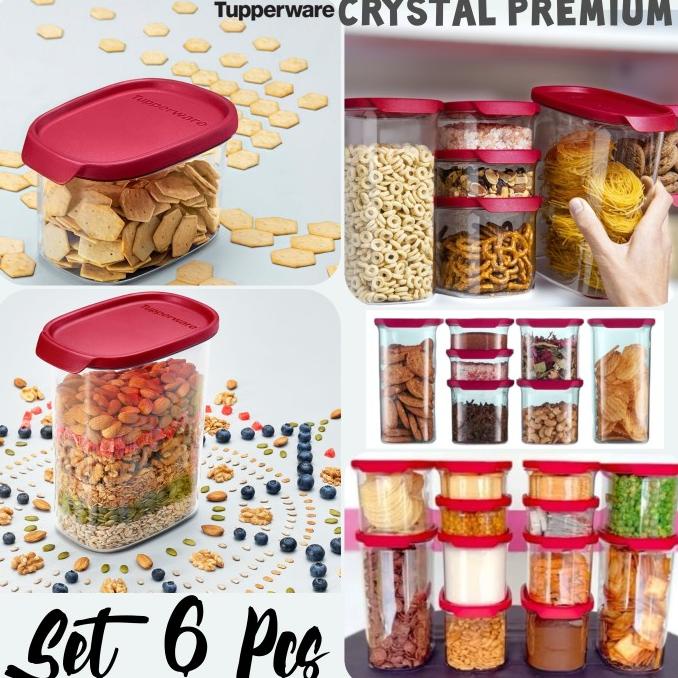 Tupperware Promo Set Toples Crystal Premium Wadah Keripik Kerupuk