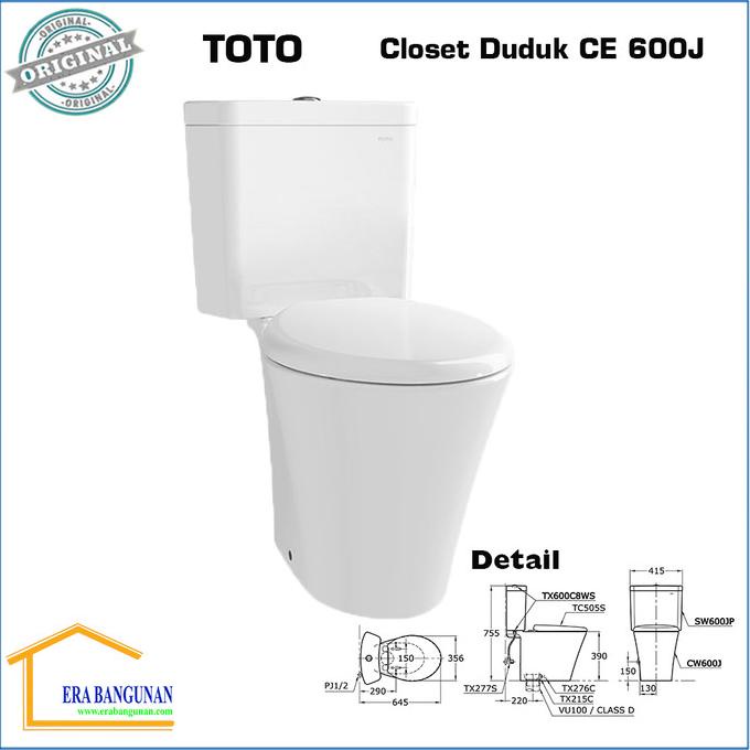 Closet Toto Cw 600 J Tutup Soft Closing
