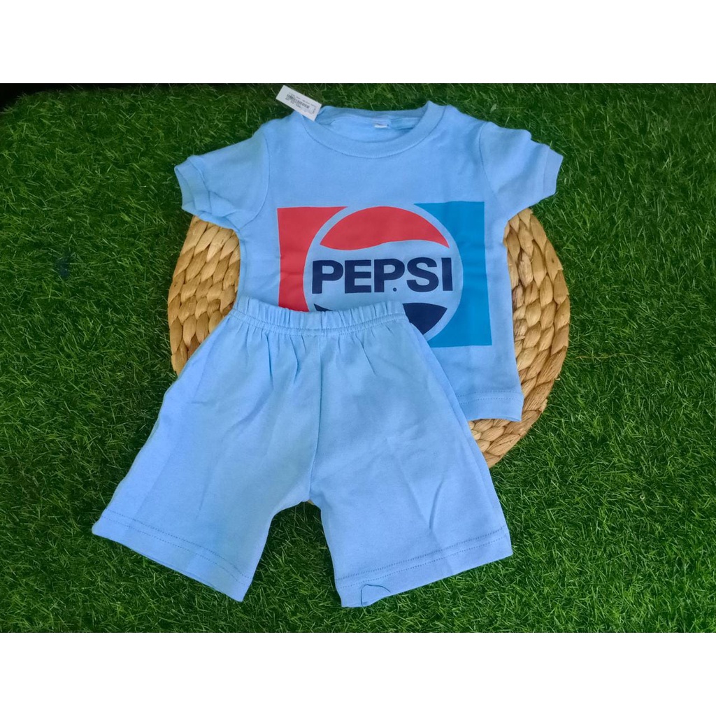 EDL Baby Setelan Pendek Oblong Motif Pepsi