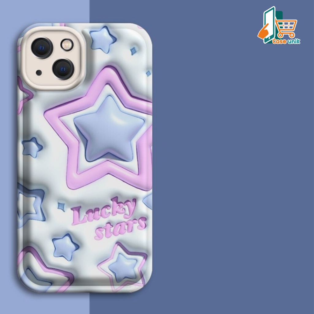 SS147 SOFTCASE LUCKY STARS AKSEN 3D PRINTING FOR OPPO A1K A3S A5S A7 A12 A11K A15 A15S A16 A16S A16K A16E A17 A17K A8 A31 A9 A5 A37 NEO 9 A52 A92 2020 A53 A54 A55 A57 2022 A77S A39 A57 CS5401