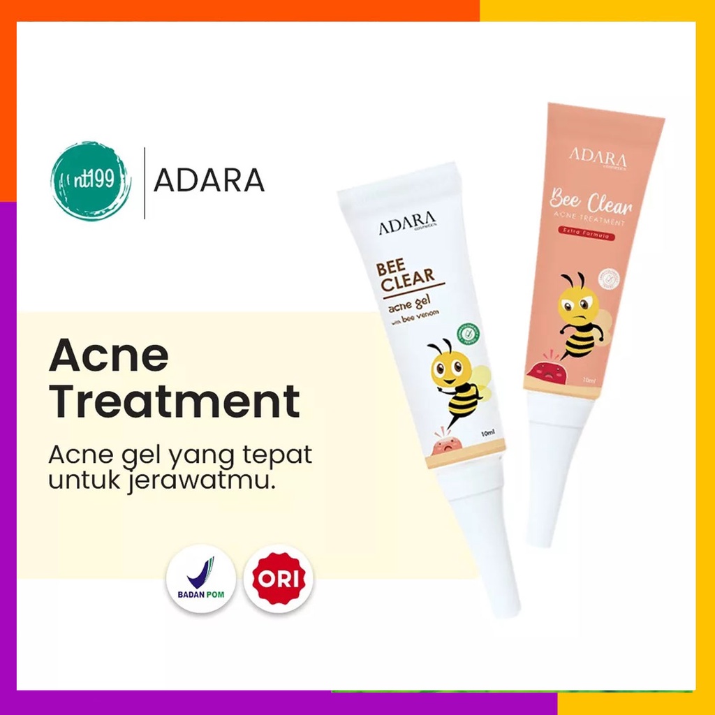 Adara Bee Clear Acne Gel I Extra Formula Penghilang Jerawat