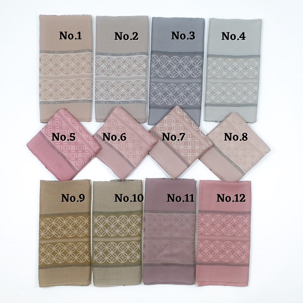 Hijab Turki WAFA Polyviskose - Hijab Syari Size Jumbo 140*140 cm - 004-Tulis Dicatatan