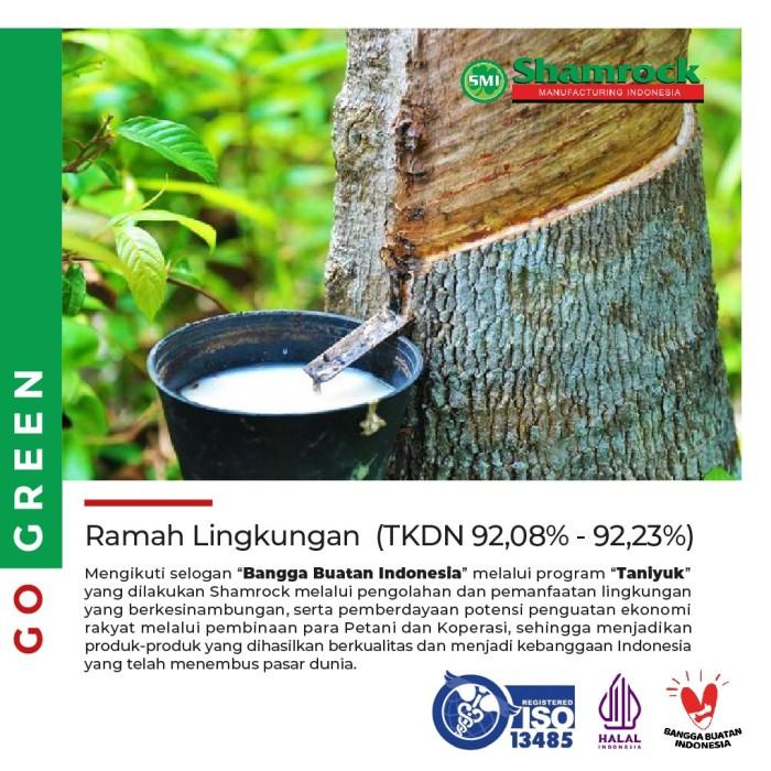 Shamrock Latex Powder Free Gloves | Sarung Tangan Karet warna HITAM
