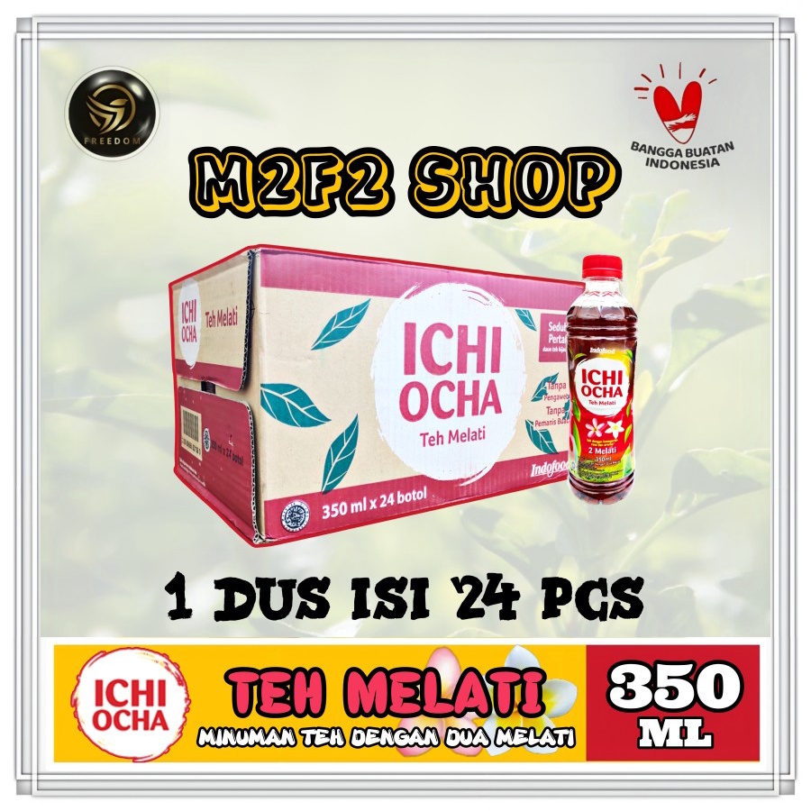 

ICHI OCHA Minuman Teh Melati Botol Plastik Pet - 350 ml (Kemasan Karton)