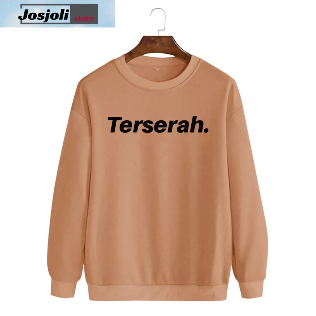 JOSJOLI_STORE/Baju Sweater Terserah/Atasan Pria Dewasa Lengan Panjang/L XL