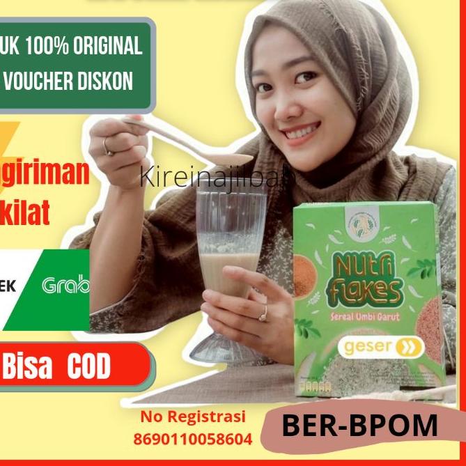 

™ NUTRIFLAKES SEREAL UMBI GARUT SOLUSI ASAM LAMBUNG MAAG GERD ORI 100% WITH PSYLLIUM HUSK ✷