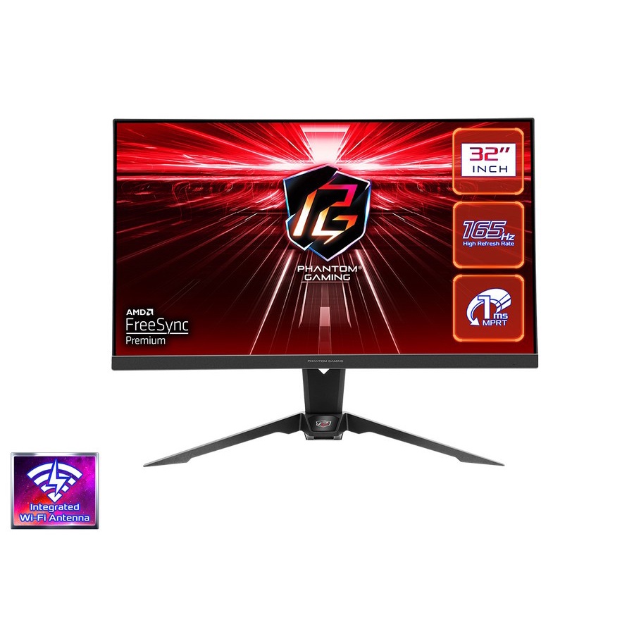 Monitor ASROCK PHANTOM GAMING PG32QF2B - 32&quot; QHD 165Hz Speaker