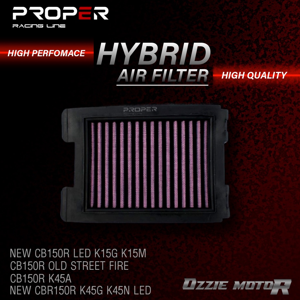 AIR FILTER SARINGAN UDARA FILTER UDARA PROPER RACING LINE CBR 150 K45 CB150R NEW CB150R CBX 150