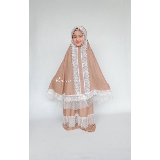 Nourabowtique MK12 Mukena Aleena anak mukena dewasa mukena premium perlengkapan sholat mukena Bali m