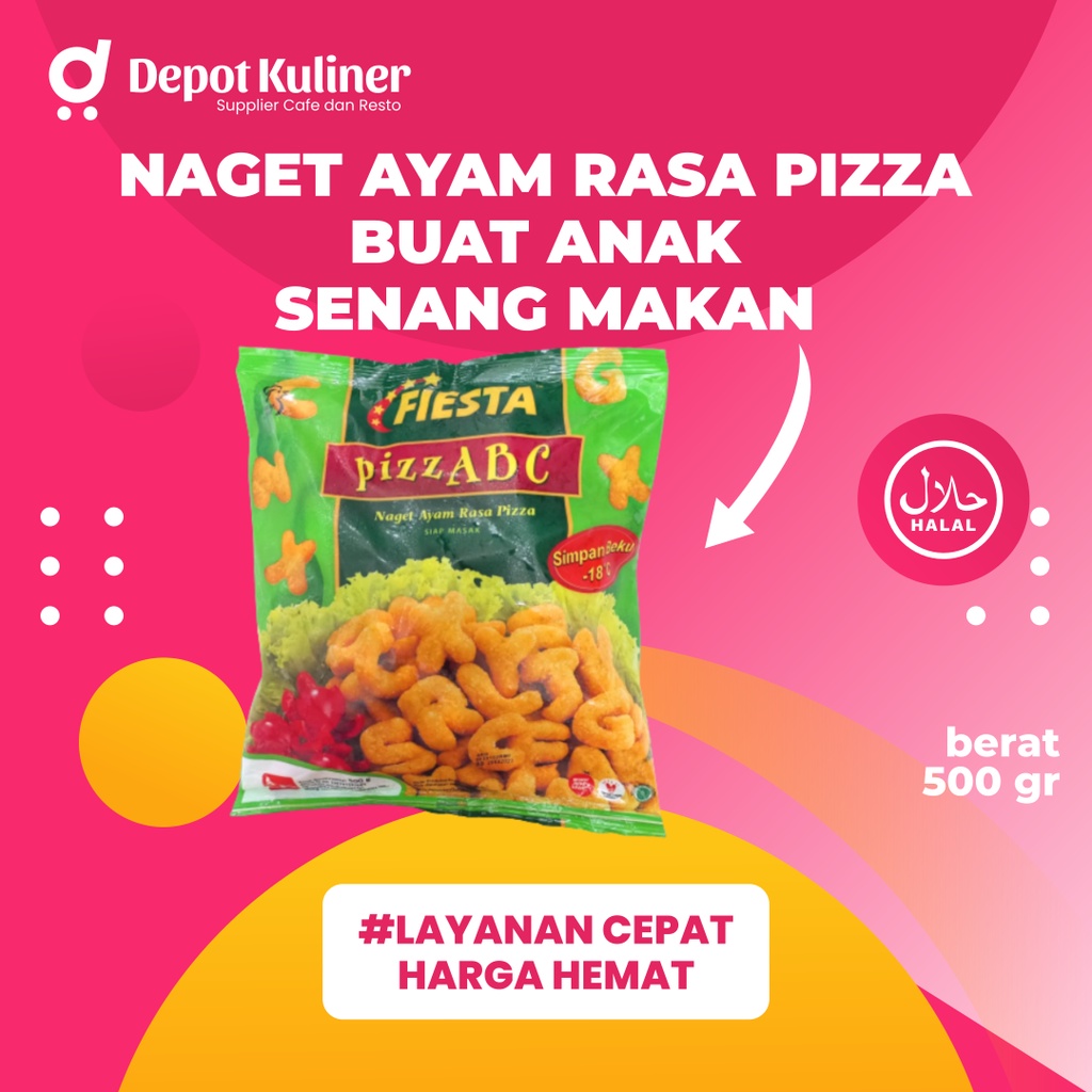 Fiesta Pizz ABC 500GR / Nugget Ayam Rasa Pizza