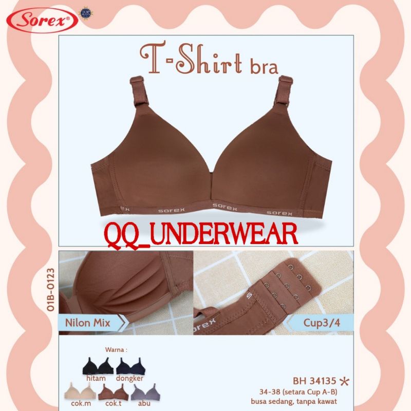 Bra SOREX 34135 / BH Sorex Tanpa Kawat / T-shirt Bra Sorex / Bh Sorex 34135