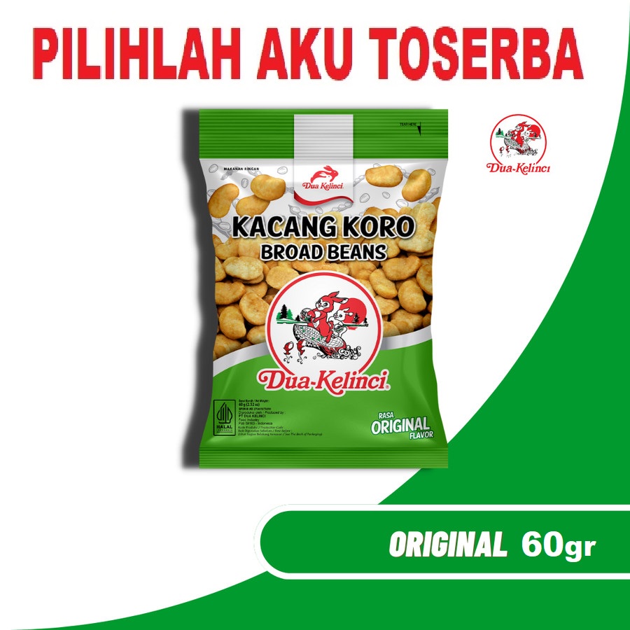 DUA KELINCI KACANG KORO ORIGINAL - ( HARGA PER BUNGKUS )